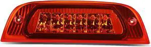 DNA Motoring 3BL-JLIR02-LED-RD For 2002 to 2007 Jeep Liberty KJ LED 3rd Third Tail Brake Light Rear Stop Lamp Red Housing 03 04 05 06