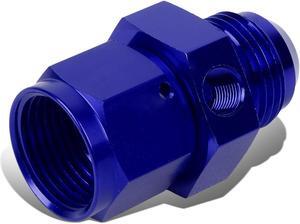 DNA Motoring FT-1-9031-12-12-BL 12AN AN12 AN-12 Flare Male-Female 1/8" NPT Port Aluminum Finish Fitting Adapter (Blue)