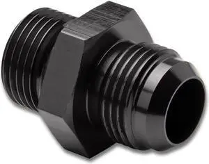 DNA Motoring FT-4910-001-BK 10AN Anodized T-6061 Aluminum Black Straight Oil Line Fitting Adapter (7/8-14 UNF)