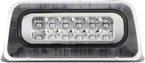 DNA Motoring 3BL-GMCSON-LED-CH For 1994 to 2003 Chevy S10 GMC Sonoma Standard Cab Dual Row LED 3rd Third Tail Brake Light Rear Stop Lamp Chrome Housing 95 96 97 98 99 00 01 02