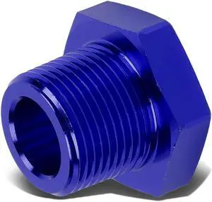 DNA Motoring FT-1-9022-04-12-BL 3/4" Male to 1/4" Female Anodized NPT Piping Thread Reducer Adapter Fitting (Blue)