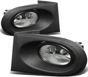 DNA Motoring FL-ARSX02-CH For 2002 to 2004 Acura RSX Front Bumper Driving Fog Light+Bulbs+Switch Clear Lens 03