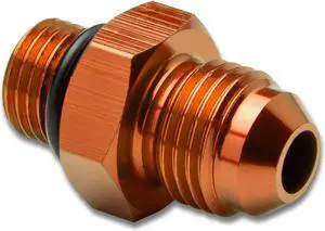 DNA Motoring FT-4906-005-GD 6AN Anodized T-6061 Aluminum Straight Gold Oil Line Fitting Adapter (M12 X 1.25 Thread Pitch)