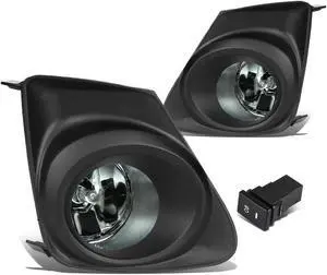 DNA Motoring FL-ZTL-151-SM For 2011 to 2013 Toyota Corolla E140 Pair Bumper Driving Fog Lights w/Bezel & Switch (Smoke Lens) 12