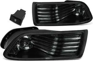 DNA Motoring FL-ZTL-153-SM For 2005 to 2010 Scion tC Pair Bumper Driving Fog Light Lamp+Switch Smoked Lens 06 07 08 09