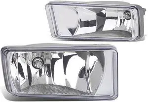 DNA Motoring FL-ZTL-111-CH For 2007 to 2015 Chevy GMC GMT900 Truck Pair Bumper Driving Fog Lights (Clear Lens) 08 09 10 11 12 13 14