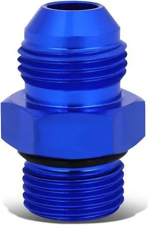DNA Motoring FT-4908-004-BL Aluminum AN8 8AN AN-8 M18*1.5 Oil/Fuel Line Hose/Gauge Male/Female Fitting Connector Blue