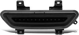 DNA Motoring 3BL-FM15-LED-BK-SM For 2015 to 2018 Ford Mustang LED Neon Shape Third 3rd Tail Brake Light Reverse / Back Up Rear Fog Lamp Smoked Housing 16 17