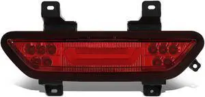 DNA Motoring 3BL-FM15-3D-LED-RD For 2015 to 2018 Ford Mustang 3D LED Bar Third 3rd Tail Brake Light Reverse / Back Up Rear Fog Lamp Red Lens 16 17
