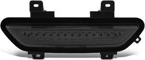 DNA Motoring 3BL-FM15-LED-SM For 2015 to 2018 Ford Mustang LED Neon Shape Third 3rd Tail Brake Light Reverse / Back Up Rear Fog Lamp Smoked Lens 16 17