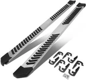 DNA Motoring STEPB-ZTL-8087-SLSS For 2004 to 2014 F150 Crew Cab 6" Stainless Steel Nerf Step Bar Running Board 05 06 07 08 09 10 11 12 13