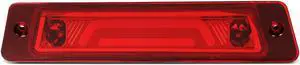 DNA Motoring 3BL-FM87-3D-LED-RD For 1987 to 1993 Ford Mustang GT / Cobra Hatchback w/Spoiler Rear Center 3D LED Bar Third 3rd Tail Brake Light Chrome/Red 88 89 90 91 92