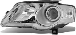 DNA Motoring OEM-HL-0085-L For 2006 to 2010 Volkswagen VW Passat Left / Driver Side Factory Style Projector Headlight Headlamp 07 08 09 VW2502134