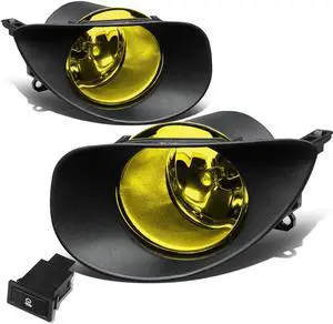 DNA Motoring FL-ZTL-201-AM For 2006 to 2008 Toyota Yaris Hatchback XP90 Bumper Driving Fog Light Lamp+Switch Amber Lens 07