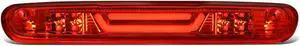 DNA Motoring 3BL-GMC07-3D-LED-RD For 2007 to 2013 Chevy Silverado GMC Sierra Heavy Duty 3D LED Bar 3rd Third Tail Brake Light Cargo Cargo Lamp Red Housing 08 09 10 11 12