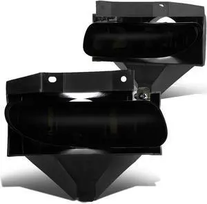 DNA Motoring FL-ZTL-115-BK For 1999 to 2004 Ford Mustang New Edge Pair Bumper Driving Fog Lights (Dark Smoke Lens) 00 01 02 03
