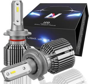 NUVISION LIGHTING NVL-CFS-H7 Nuvision Pair H7 LED Headlight High / Low Beam Fog Lamp Light Bulbs Conversion HID Kit with Fan
