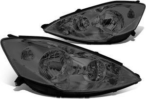 DNA Motoring HL-OH-102-SM-CL1 For 2006 to 2010 Toyota Sienna Headlight Smoked Housing Clear Corner Headlamp 07 08 09 XL20 2nd Gen Left + Right