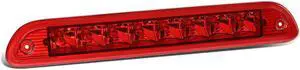 DNA Motoring 3BL-FES01-LED-RD For 2001 to 2007 Ford Escape Mercury Mariner LED 3rd Third Tail Brake Light Rear Stop Lamp Red Housing 02 03 04 05 06