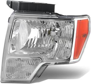 DNA Motoring OEM-HL-0011-L For 2009 to 2014 Ford F150 Pickup Truck 1PC Factory Style Headlight Headlamp Assembly Left / Driver Side 10 11 12 13 FO2502287