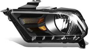 DNA Motoring OEM-HL-0047-L For 2010 to 2014 Ford Mustang 1PC Factory Style Driving Headlight Headlamp Assembly Left / Driver Side 11 12 13 FO2502276