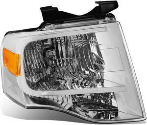 DNA Motoring OEM-HL-0046-R For 2007 to 2014 Ford Expedition 1PC Factory Style Headlight Headlamp Assembly Right / Passenger Side 08 09 10 11 12 13 FO2503226