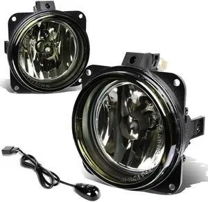 DNA Motoring FL-T015-SM For 2002 to 2006 Escape / Focus / Mustang Pair Bumper Driving Fog Lights + Wiring Kit + Switch (Smoked Lens) 03 04 05