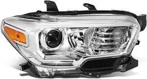 DNA Motoring OEM-HL-0084-R For 2016 to 2018 Toyota Tacoma Right / Passenger Side Factory Style Projector Headlight Headlamp 17 TO2503242