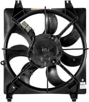 DNA Motoring OEM-RF-0024 For 2007 to 2009 Hyundai Santa Fe Factory Style Radiator Cooling Fan Shroud Assembly HY3115113 08