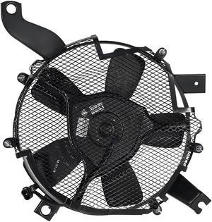 DNA Motoring OEM-RF-0222 For 1992 to 2000 Mitsubishi Montero Factory Style AC Condenser Cooling Fan Shroud Assembly MI3113105 93 94 95 96 97 98 99