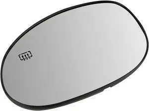DNA Motoring OEM-MG-0085 For 2001 to 2005 Chrysler PT Cruiser Factory Style Driver / Left Side Mirror Glass Lens with Backing Plate + Heated 02 03 04 5018301AA