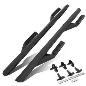 For 2018 to 2021 Jeep Wrangler JL Unlimited 4-Door 5 Inches Pair of Mild Steel Step Pad Bar Running Boards 19 20