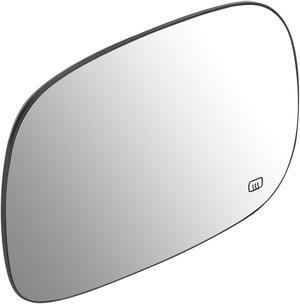 DNA Motoring OEM-MG-0121 For 2002 to 2006 Dodge Ram Truck 1500 2500 3500 Factory Style Driver / Left Side Mirror Glass Lens with Backing Plate + Heated 03 04 05 5086221AA
