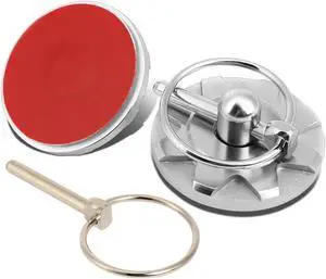 DNA Motoring HP-ZTL-9041-SL 1 X Pair of Aluminum/Steel Billet Style Cosmetic Hood Pins (Silver)