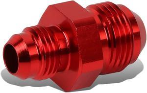 DNA Motoring FT-1-9030-06-08-RD 6AN Male to 8-AN Flare Reducer Adapter Union Fitting Gas/Oil Hose/Line (Red)