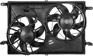 DNA Motoring OEM-RF-0128 For 2007 to 2019 GMC Acadia Chevy Traverse Buick Enclave 3.6L Factory Style Radiator Cooling Fan Shroud Assembly GM3115219 08 09 10 11 12 13 14 15 16 17 18
