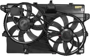 DNA Motoring OEM-RF-0103 For 2007 to 2015 Lincoln MKX Ford Edge 2.0L 3.5L 3.7L Factory Style Radiator Cooling Fan Shroud Assembly FO3115177 08 09 10 11 12 13 14