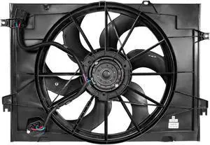 DNA Motoring OEM-RF-0019 For 2005 to 2010 Kia Sportage Hyundai Tucson Factory Style Radiator Cooling Fan Shroud Assembly KI3115115 06 07 08 09