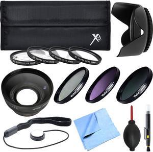 Xit Pro UV CPL FLD Lens Filter + Close-Up Macro Ultimate Accessory Kit 58mm Filter