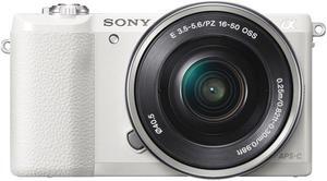 Sony a5100 16-50mm DSLR Camera with 3-Inch Flip Up LCD (White)