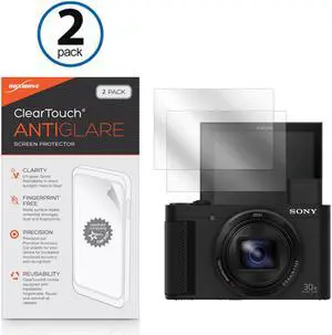 Sony Cyber-shot DSC-HX80 Screen Protector, BoxWave [ClearTouch Anti-Glare (2-Pack)] Anti-Fingerprint Matte Film Skin for Sony Cyber-shot DSC-HX80 | CyberShot DSC-WX500