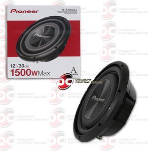 Pioneer TS-A3000LS4 12" Shallow Mount Single 4-ohm Car Subwoofer 1,500 Watts