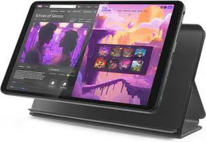Lenovo Tab One with Folio Case - Helio G85 / 4GB RAM / 64 GB Storage / 8.7" / Android 14 / Luna Grey