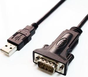 Tera Grand - Premium USB 2.0 to RS232 Serial DB9 6' Adapter Cable - Supports Windows 10, 8, 7, Vista, XP, 2000, 98, Linux and Mac - Built with FTDI Chipset and Thumbscrews