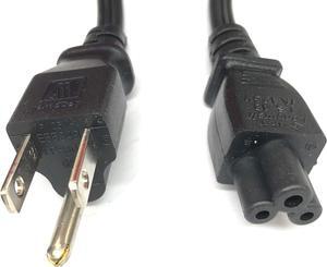 LongWell Original 3.3 Ft AC Power cord LS-18 LP-30B E55349,Compatible With P/N:05V1C9,0K260C,0K2490,02JVNJ,NEMA 5-15P to C5 3-Slot Mickey Mouse type plug, For Dell Laptops,Desktop,All in One PC