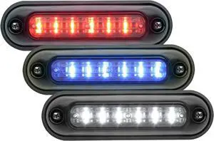 Whelen Engineering ION Series Linear-LED® TRIO Surface Mount Red/Blue/White, Model# I3SMJC