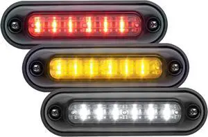 Whelen Engineering ION Series Linear-LED® TRIO Surface Mount Red/Amber/White, Model# I3SMKC