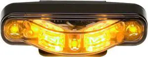 Whelen Engineering ION V-Series Super-LED® with Directional Universal Amber with Black Housing, Model# IONV1A