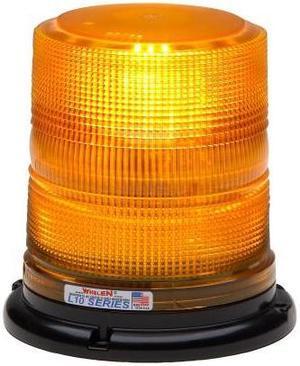 Whelen Engineering L10 Series Beacon, Amber, High Dome, Magnetic Mount, 12 VDC, Model# L10HAM