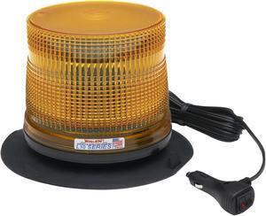 Whelen Engineering L10 Series Beacon, Amber, Low Dome, Magnetic/Suction Mount, 12 VDC, Model# L10LAV